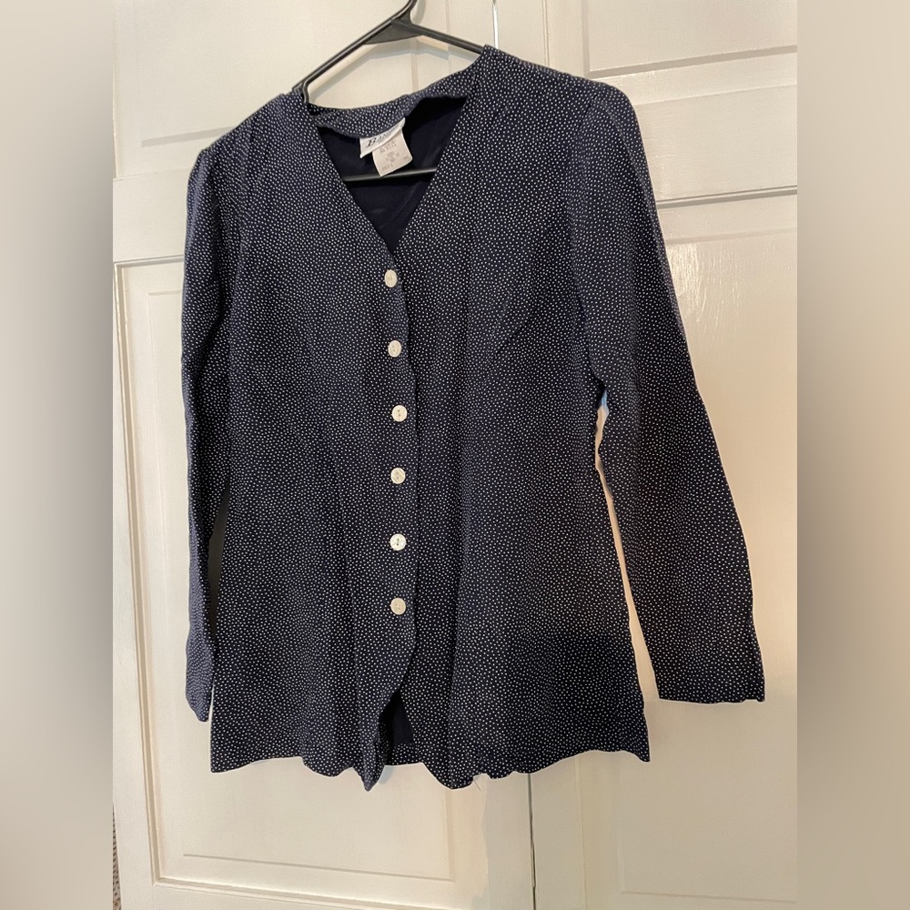 Banner New York button front jacket style shirt size 10.
